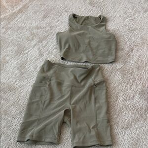 Olive Green Activewear Set